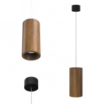 Подвесной светильник LeDron Wooden Glass 2 White