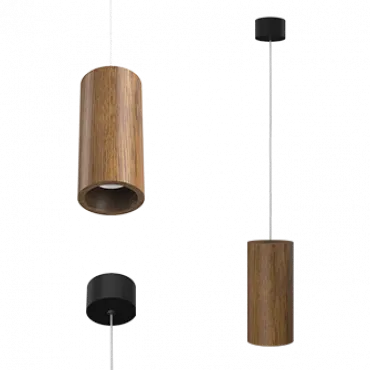 Подвесной светильник LeDron Wooden Glass 2 White