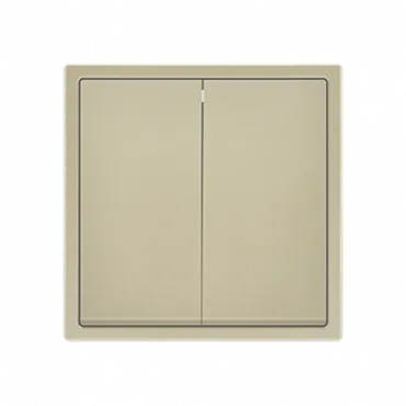 Выключатель двухклавишный звонкового типа LeDron 2G Reset Cashmere Выключатель двухклавишный звонкового типа LeDron 2G Reset Cashmere