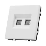 Розетка компьютерная двойная LeDron Dual CAT 6 (DATA) White