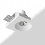 Встраиваемый гипсовый светильник под сменную лампу LeDron LUMI SQ1 105x113 D72
