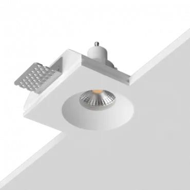 Встраиваемый гипсовый светильник под сменную лампу LeDron LUMI SQ1 105x113 D72 Встраиваемый гипсовый светильник под сменную лампу LeDron LUMI SQ1 105x113 D72