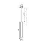Подвесной светильник LeDron SLC78008-P SLC78008-7W-50-P Bl-Gl