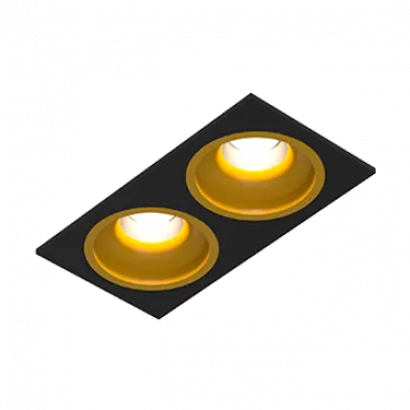 Встраиваемый светодиодный светильник LeDron LEVEL LEVEL SQ2 Black-Gold