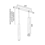 Подвесной светодиодный светильник LeDron SAGITONY E T40 SAGITONY E2 T40 W-Gl от ImperiumLoft