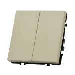 Выключатель двухклавишный звонкового типа LeDron 2G Reset Cashmere от ImperiumLoft