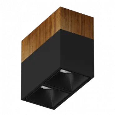 Потолочный светодиодный светильник LeDron KUBING 2 WOODEN KUBING 2 Wooden 130 Black TRIAC