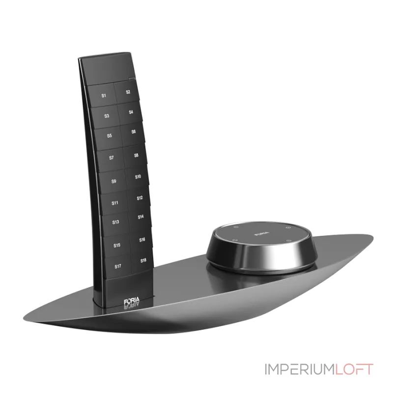 Пульт и кнопка на настольном держателе LeDron Table set Silver F00YK04-22-1 Silver от ImperiumLoft