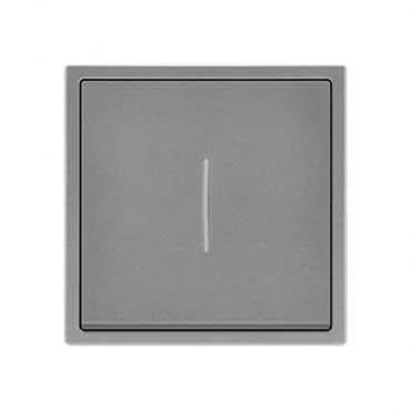Одноклавишный выключатель с LED-подсветкой LeDron 1 Gang 1 Way LED Light Grey