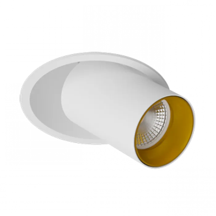 Встраиваемый поворотный светильник под сменную лампу LeDron MJ-1130 White-Gold от ImperiumLoft