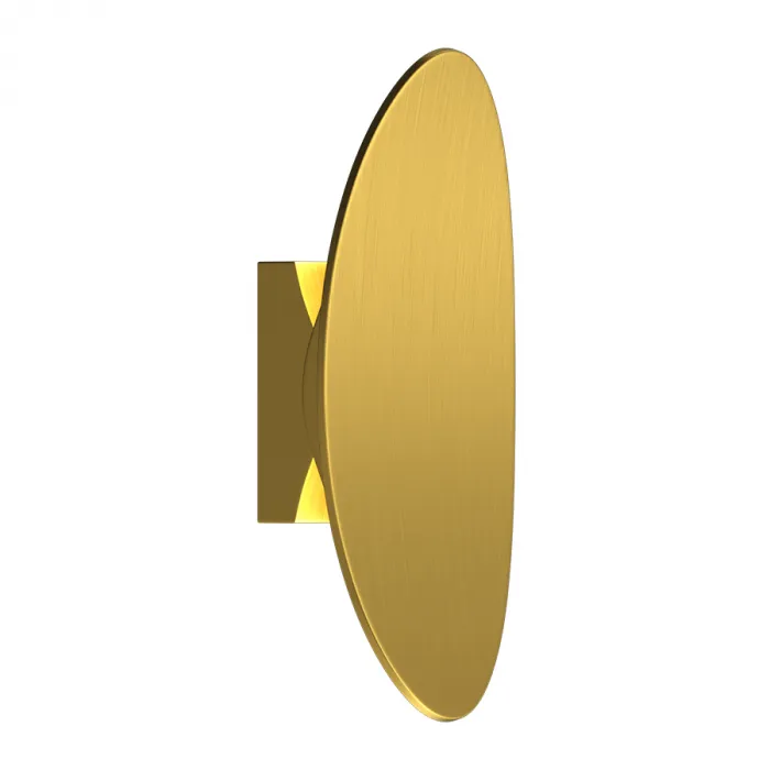 Настенный светодиодный светильник LeDron OVAL ZD8174B-12W Brushed gold от ImperiumLoft