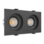 Встраиваемый светодиодный светильник LeDron LEVEL LEVEL SQ2 Black TRIAC 4000K