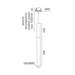 Подвесной светильник LeDron SAGITONY R BASIC T40 Wooden R BASIC T40 Wooden 200 Bl