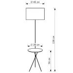 Торшер с полкой LightHall Lumeo 1 LH032051