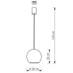 Подвесной светильник LightHall Aura 20 LH032013