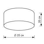 Потолочный светильник LightHall Camerona 35 LH022008