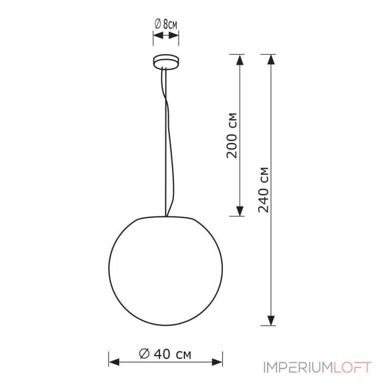 Уличный подвесной светильник LightHall Breeze 40 LH042008