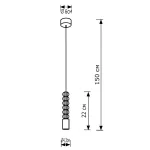 Подвесной светильник LightHall Stone LH012178
