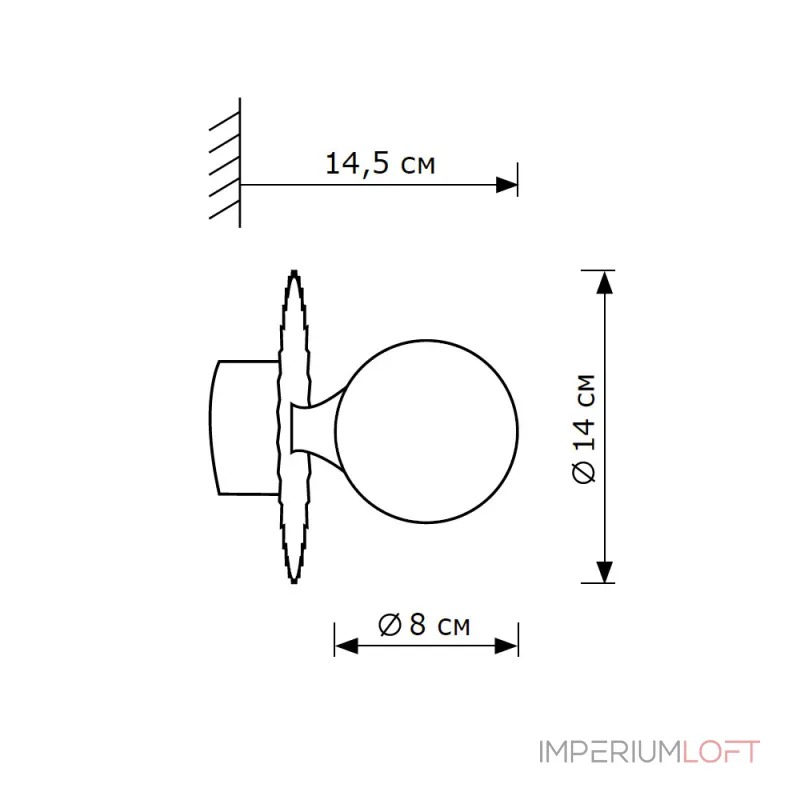 Настенно-потолочный светильник LightHall Pearl LH012139