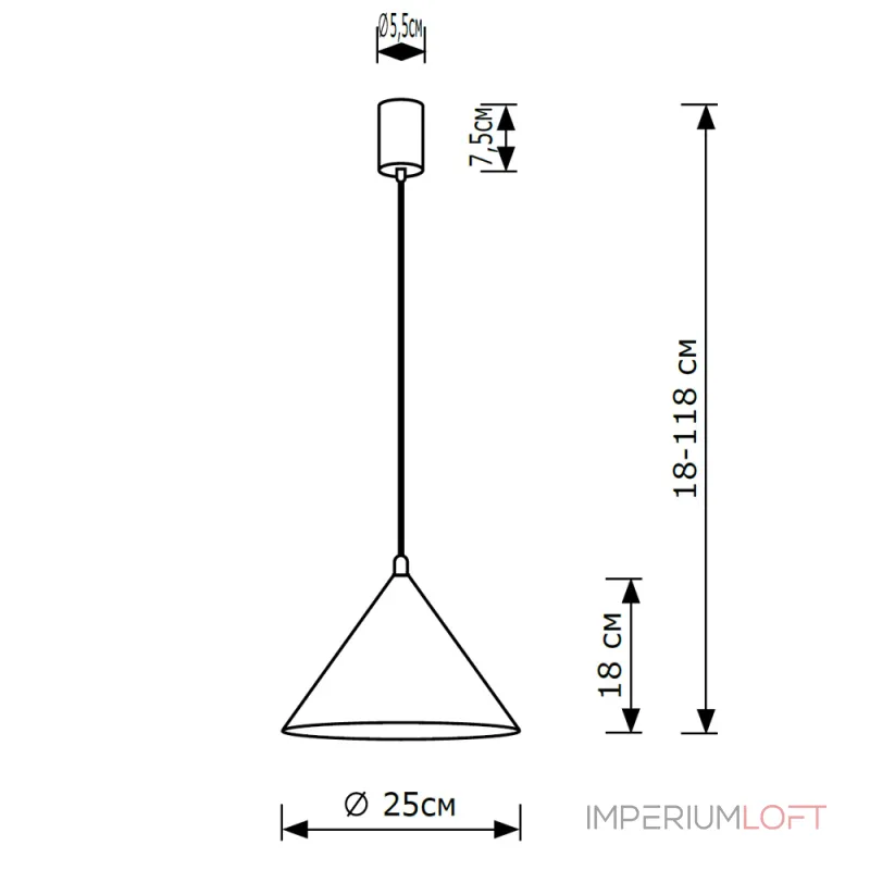 Подвесной светильник LightHall Vizor LH032062