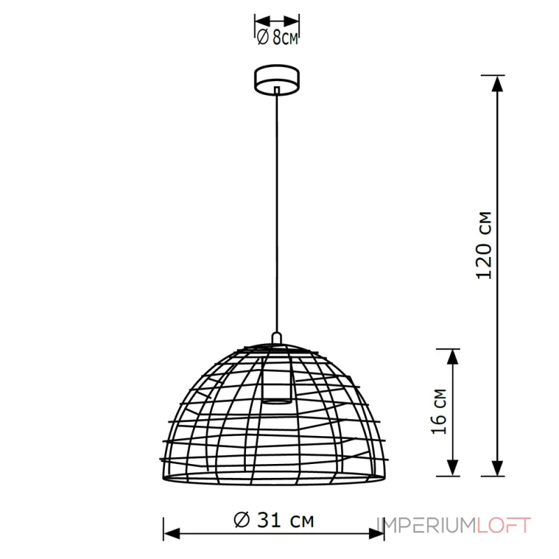 Подвесной светильник LightHall Basket LH032096