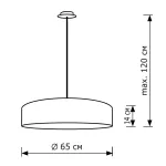 Подвесной светильник LightHall Turdan 65 LH022025