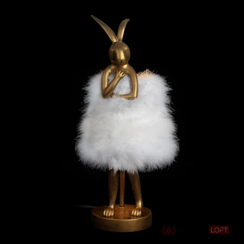 Настольная лампа LOFT IT Lapine 10315/A White fluff от ImperiumLoft