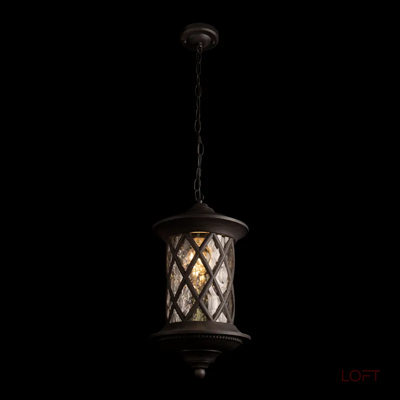 Уличный подвесной светильник Loft it Bergamo 100018P от ImperiumLoft
