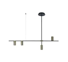 Светильник на штанге Loft it Tribes 8120/4 Цвет арматуры черный Цвет плафонов золото