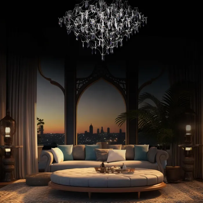 Подвесной светильник LOFT IT Mira 10259/1200 Silver Asfour от ImperiumLoft
