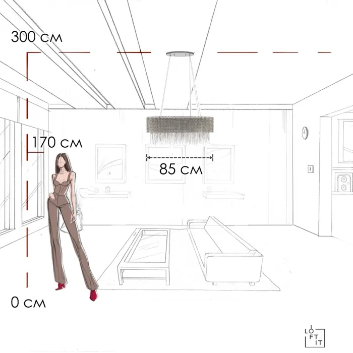Подвесная люстра Loft it Opera 10406/850L от ImperiumLoft
