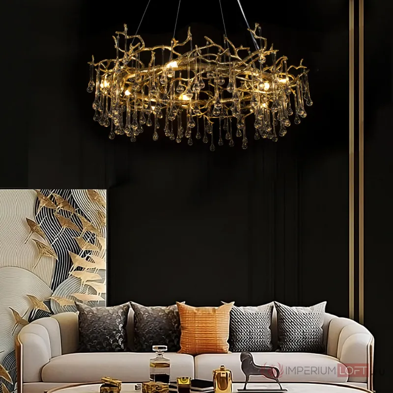 Подвесная люстра LOFT IT Bijout 10068/800 GD от ImperiumLoft