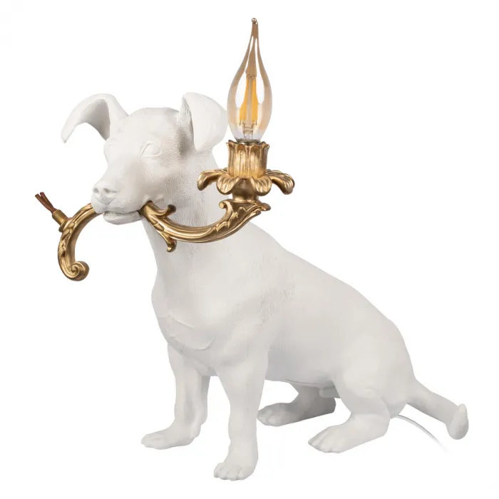 Настольная лампа LOFT IT Dog 10312 White от ImperiumLoft
