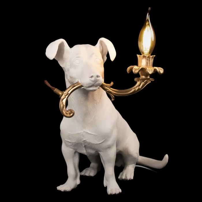 Настольная лампа LOFT IT Dog 10312 White от ImperiumLoft