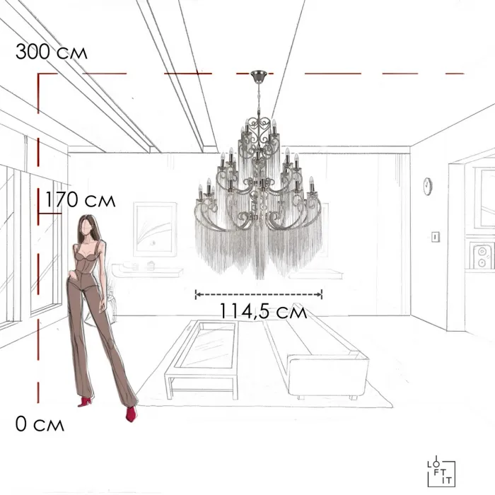 Подвесная люстра Loft it Wonderland 10405/24 от ImperiumLoft