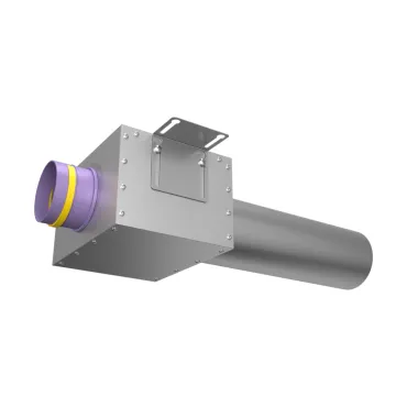 Адаптер (пленум) прямой круглый на 1 выход (L=400) Provent VPDL 125/90×1 20900047