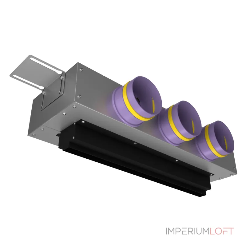 Щелевой диффузор для гипсокартона с КСД на 3 выхода Provent VPNDG 500х25/90×3 20900066