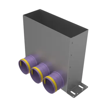 Адаптер (пленум) напольный на 3 выхода Provent VPF 300×100/75×3 20400060 Адаптер (пленум) напольный на 3 выхода Provent VPF 300×100/75×3 20400060
