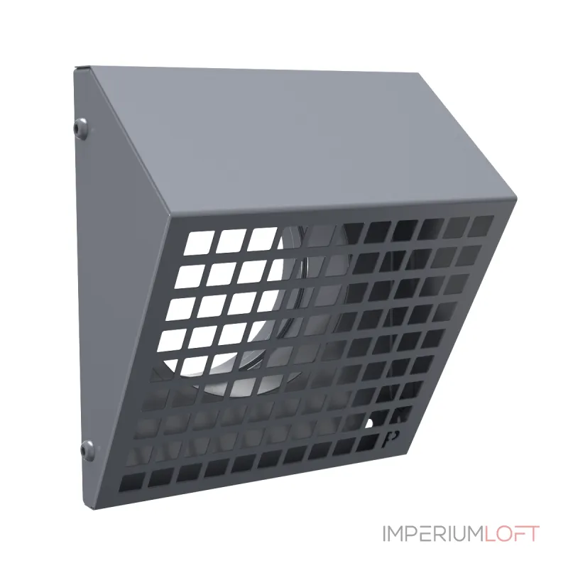 Решетка фасадная с колпаком серая (RAL 7024) Provent STF 125G 20400145