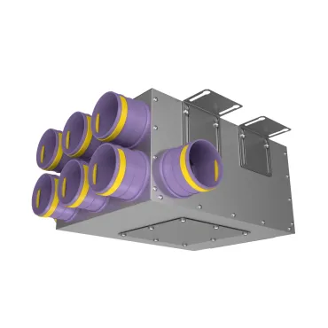 Коллектор металлический на 8 выходов Provent KV 125/75×8 20400111 Коллектор металлический на 8 выходов Provent KV 125/75×8 20400111