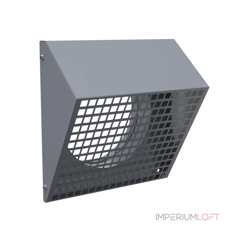 Решетка фасадная с колпаком серая (RAL 7024) Provent STF 200G 20400147