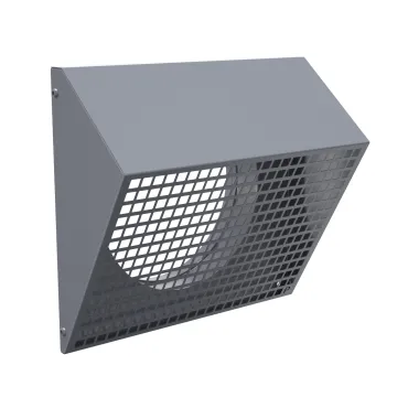 Решетка фасадная с колпаком серая (RAL 7024) Provent STF 250G 20400148
