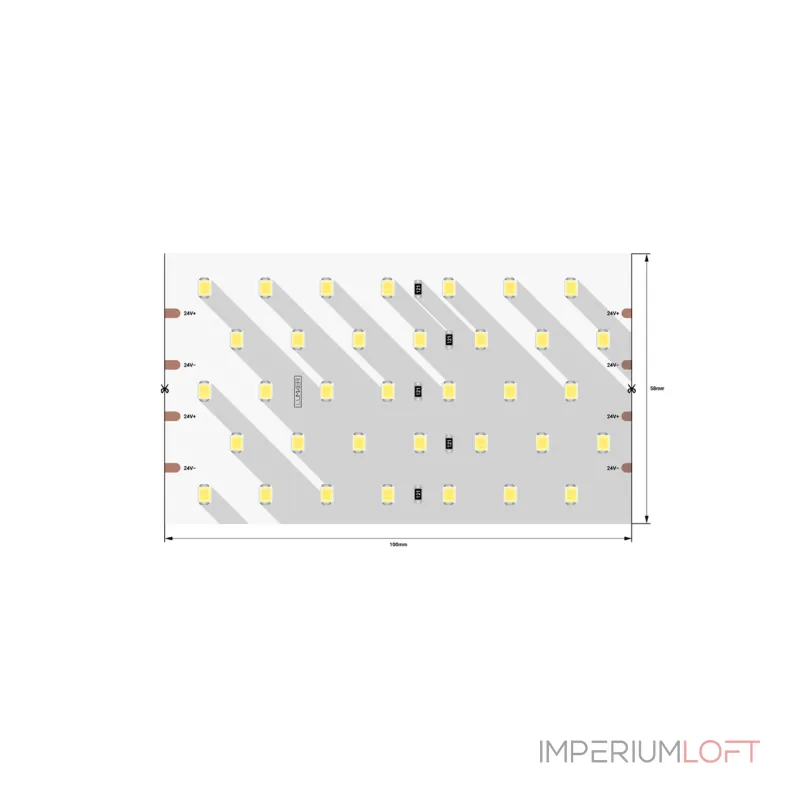 Лента светодиодная 31 Вт/м (IP33) Цвет Теплый 3000К 24В CRI=92-96 LUMKER SMD2835