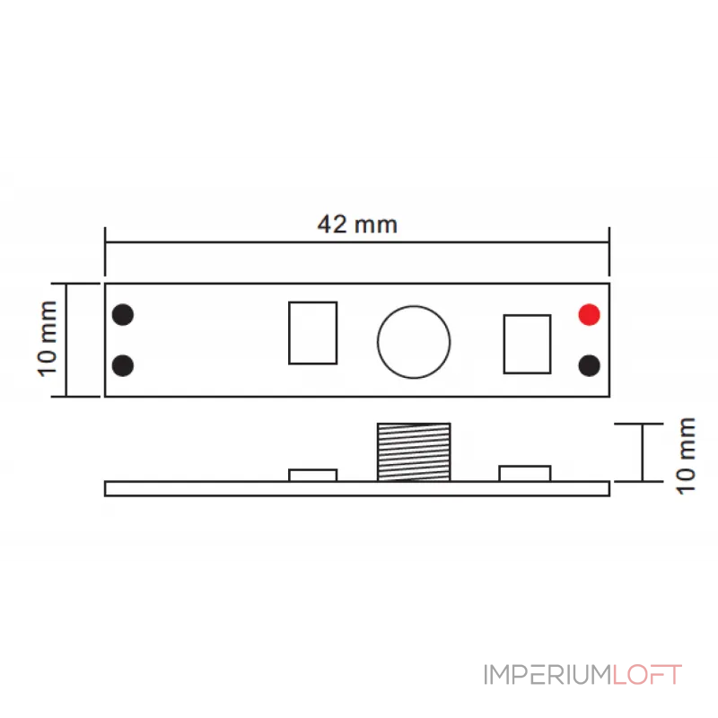 Мини диммер 1-3А сенсор для профиля SR-2901S от ImperiumLoft Мини диммер 1-3А сенсор для профиля SR-2901S от ImperiumLoft