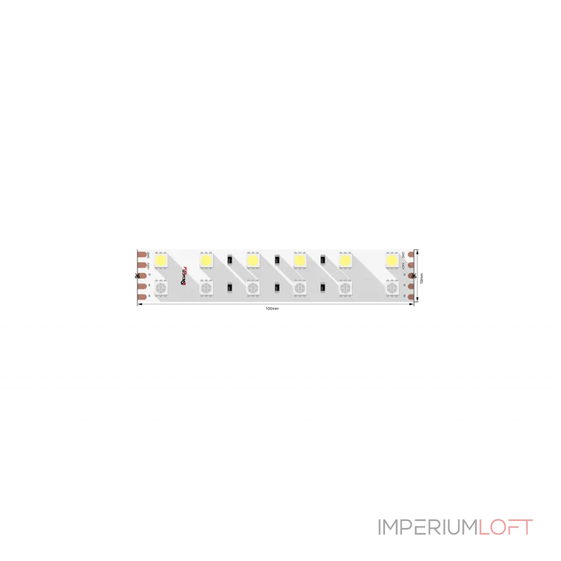 Светодиодная лента 28.8Вт 24В IP33 RGB, теплое свечение, DSG5120-24-RGB+WW-33 от NovaLamp