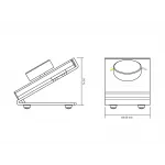 Радио пульт с валкодером на 1 зону для RGB ленты DESK-RGB от ImperiumLoft