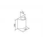 Светильник настенный JY ZIMA черный, LW-A0148A-BL-WW от NovaLamp