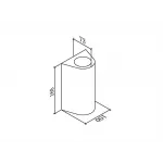 Светильник настенный JY ZIMA-2 черный, LW-A0148B-BL-WW от NovaLamp