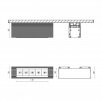 Светильник SY 10 Вт, нейтральный свет 4000K, IP20, SY-601221-BL-10-NW