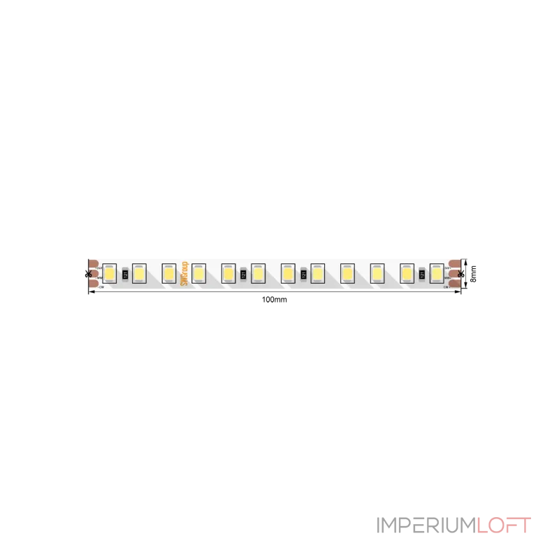 Светодиодная лента SWG PRO 2835 120 LED/м 144 Вт/м 24В IP20 3000K + 6000K SWG2P120-24-14.4-WWW-20 Светодиодная лента SWG PRO 2835 120 LED/м 144 Вт/м 24В IP20 3000K + 6000K SWG2P120-24-14.4-WWW-20